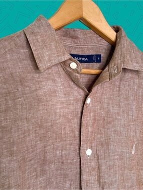 Nautica Linen Button Down Shirt